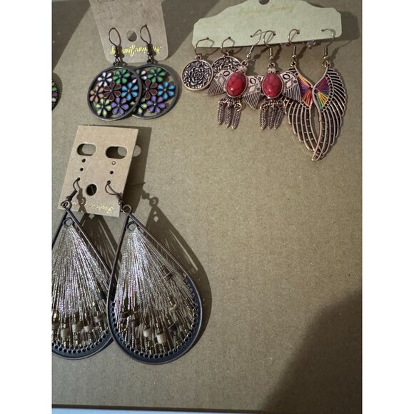 Beonon Vintage Boho Dangle Earrings Set 7 Pairs - Picture 3 of 4